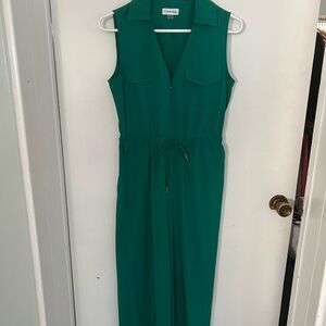 Calvin Klein Green Sleeveless Jumpsuit